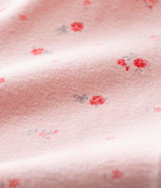 Baby girl's long sleeved body JOLI pink/MULTICO white