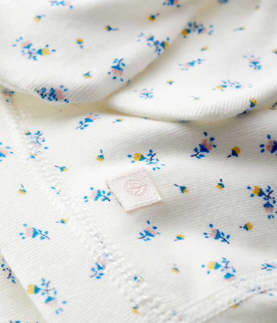 Newborn Babies' Bonnet and Mittens Set in Rib Knit variante 1