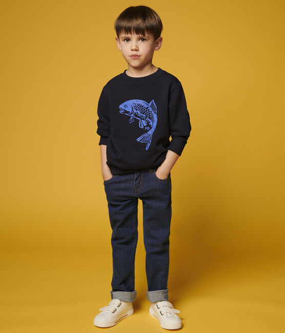 Boys' Fleece Sweatshirt SMOKING blue