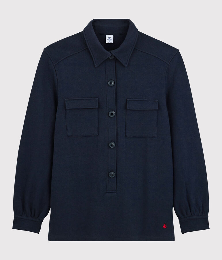 Women's Thick Cotton Sailor Jumper SMOKING blue