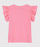 Girls' Short-Sleeved Cotton T-Shirt GRETEL pink
