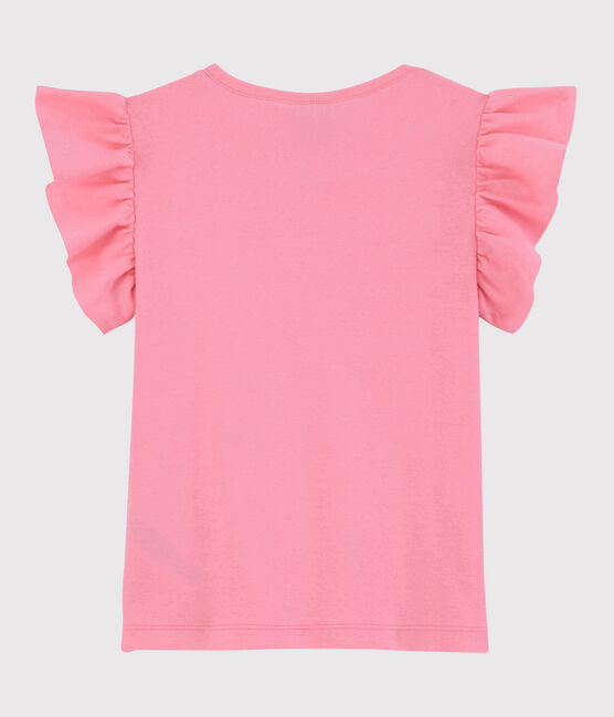 Girls' Short-Sleeved Cotton T-Shirt GRETEL pink