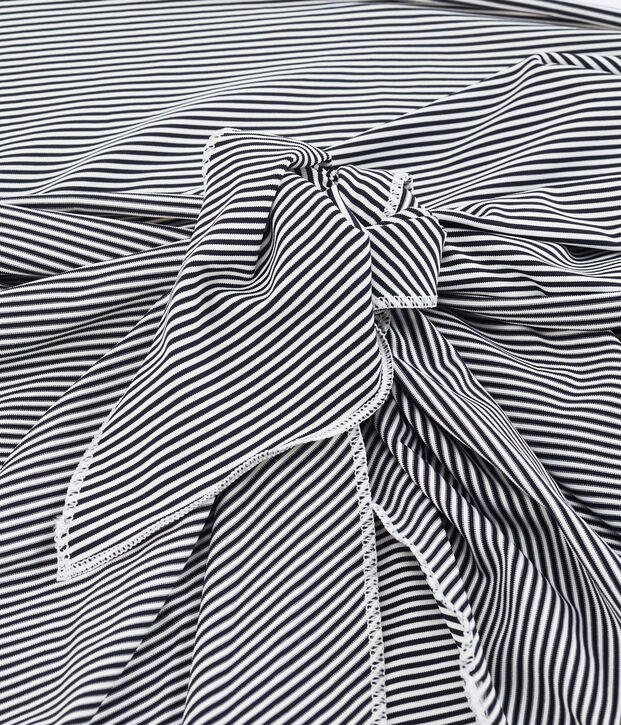 Women's wrap-around skirt blue/white