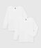 Girls' Long-sleeved White T-Shirts - 2-Pack variante 1