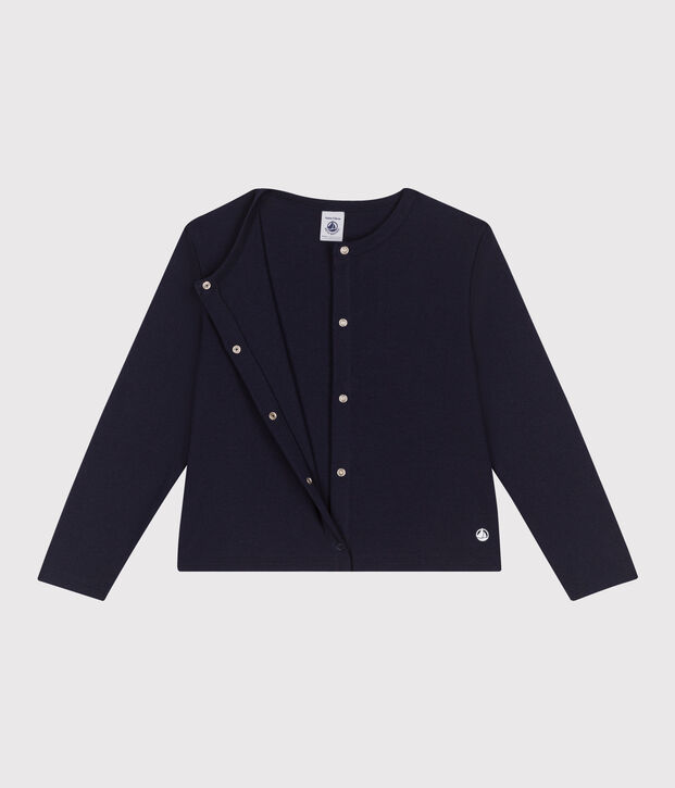 Children's plain cotton cardigan SMOKING