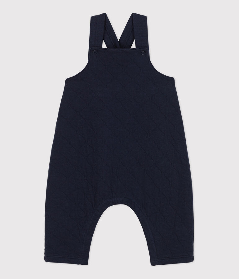 Babies' Quilted Cotton Dungarees blue