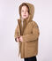 Children's plain mid-length parka ROCHE brown