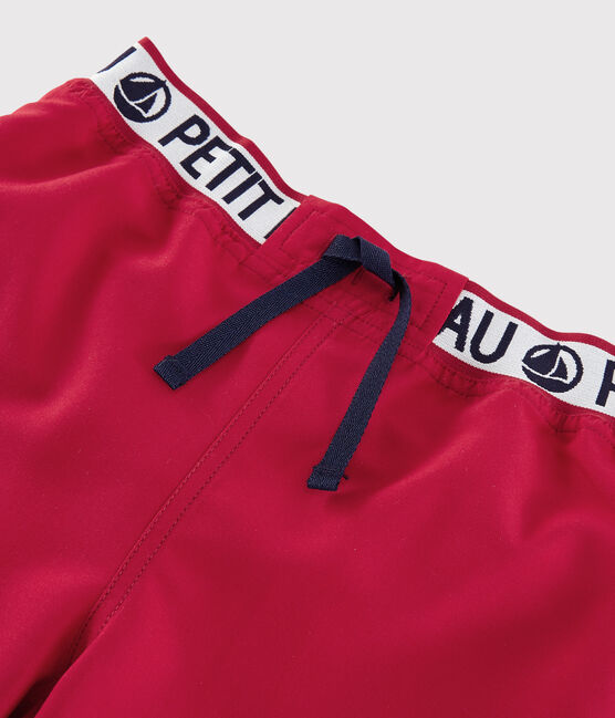 Boys' Recycled Swimming Trunks TERKUIT red