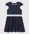 Girls' Short-Sleeved Dress SMOKING blue