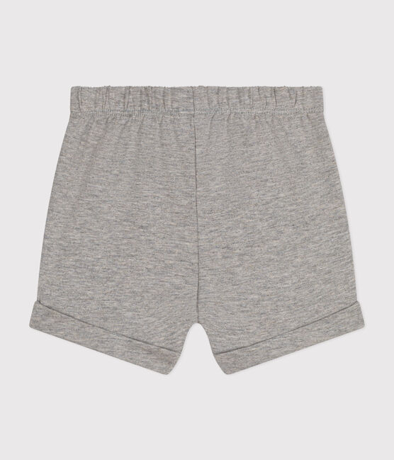 Babies' Lightweight Jersey Shorts CHATON CHINE grey