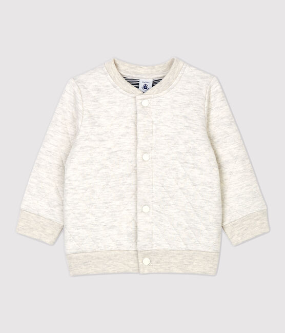 Babies' Quilted Cardigan MONTELIMAR CHINE beige