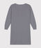 Women's stripy cotton nightdress SMOKING blue/MARSHMALLOW white