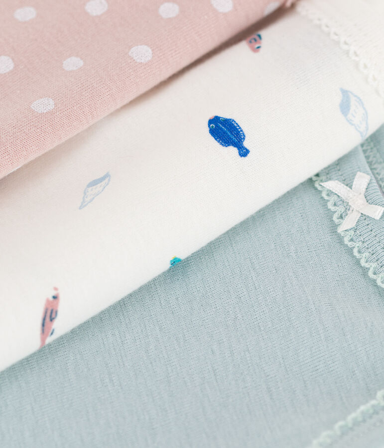 Sealife Themed Cotton Vest Bodysuits - 3-Pack multicolor