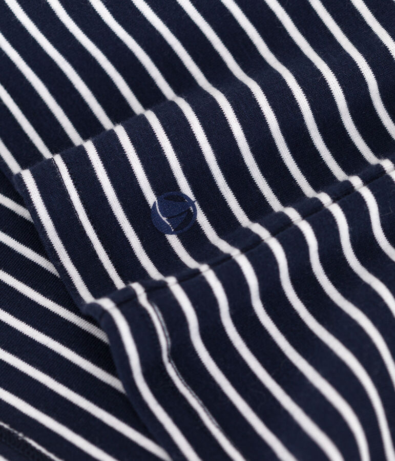 Women's Iconic striped cotton T-Shirt blue/white