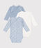 Babies' long-sleeved wrapover cotton bodysuits - 3-Pack variante 1