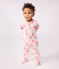 Babies' floral-print tube knit pyjama suit JOLI pink/MULTICO white