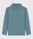 Children's plain cotton rollneck top