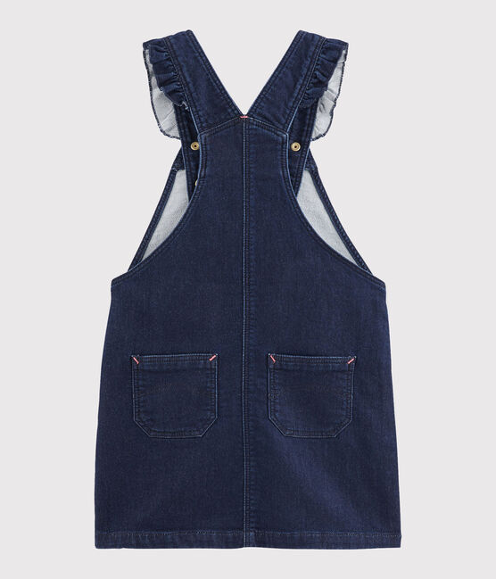 Girls' Dungaree Dress DENIM BLEU FONCE blue