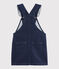 Girls' Dungaree Dress DENIM BLEU FONCE blue