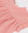 Babies' Organic Cotton Short-Sleeved Blouse PAPAYE pink/MARSHMALLOW