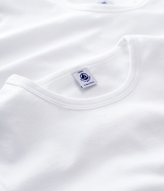 Boys' White Short-sleeved T-Shirt - 2-Pack variante 1