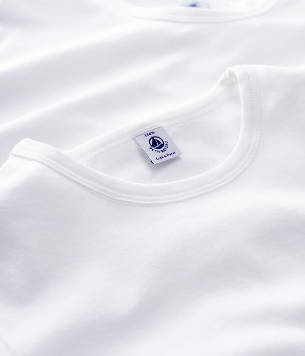 Boys' White Short-sleeved T-Shirt - 2-Pack multicolor