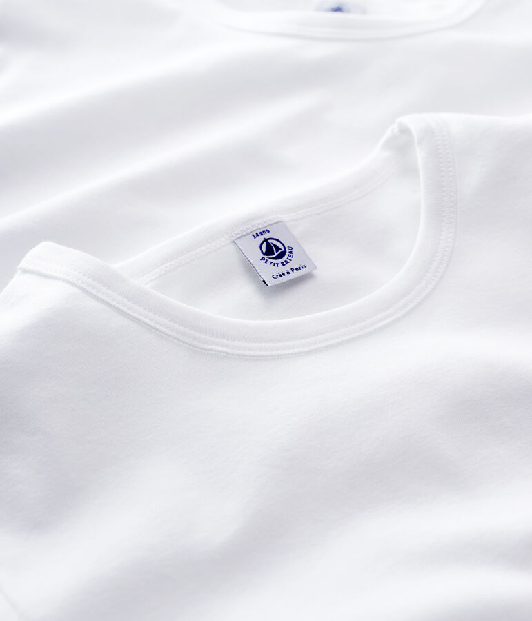 Boys' White Short-sleeved T-Shirt - 2-Pack multicolor