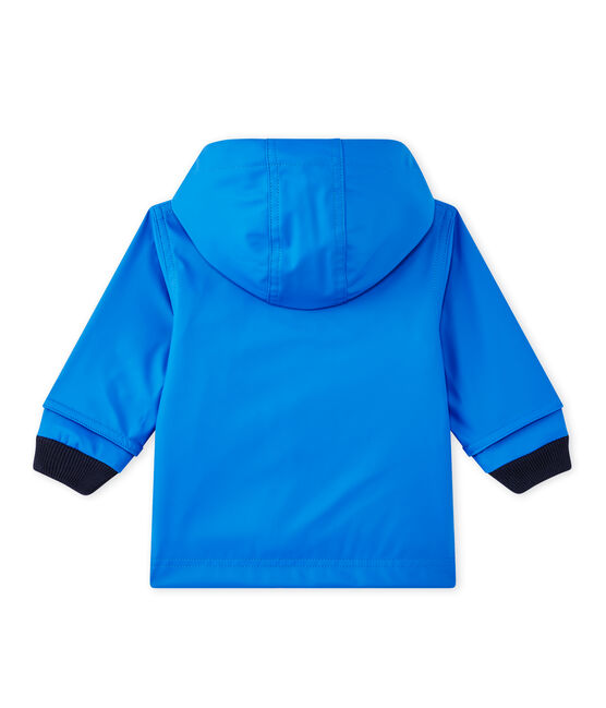 Waxed baby raincoat PERSE blue