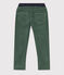 Unisex Straight-Fit Medium Velour Trousers VALLEE green