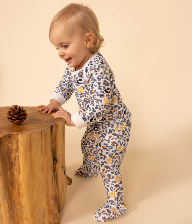 Babies' Terry Pyjamas MARSHMALLOW white/MULTICO white