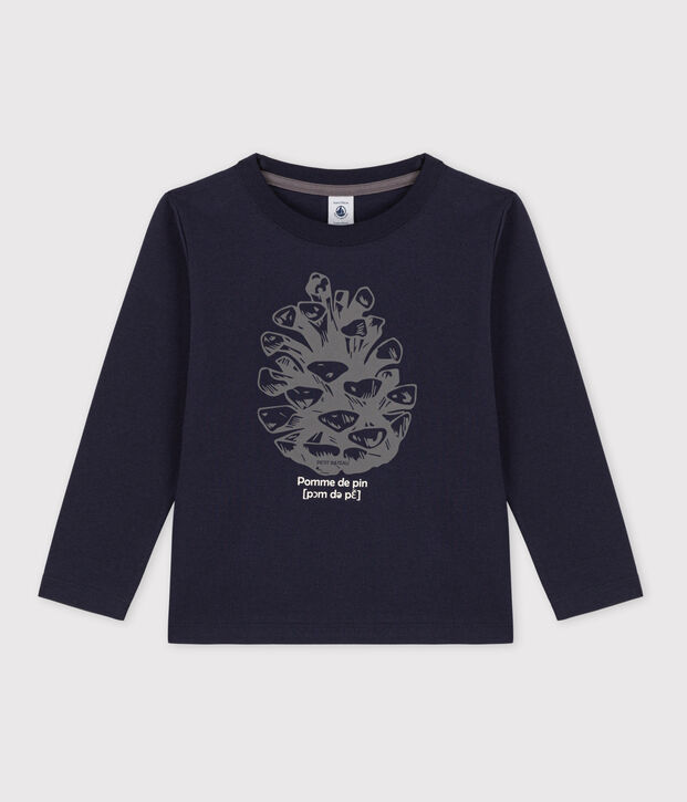 Boys' Long-Sleeved Cotton T-Shirt SMOKING