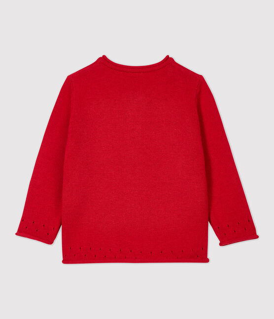 Babies' Knitted Cardigan TERKUIT red
