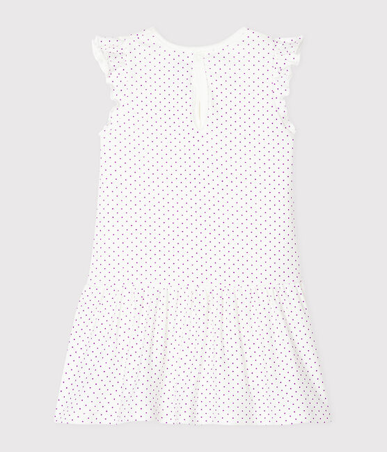 Baby Girls' Printed Dress/Bodysuit REAL purple/MARSHMALLOW white