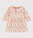 Babies' Long-Sleeved Patterned Quilted Tube Knit Dress