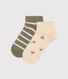 Children's Cotton Jersey Palm Socks - Pack of 2