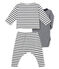 Baby boys' striped clothing - 3-piece set multicolor