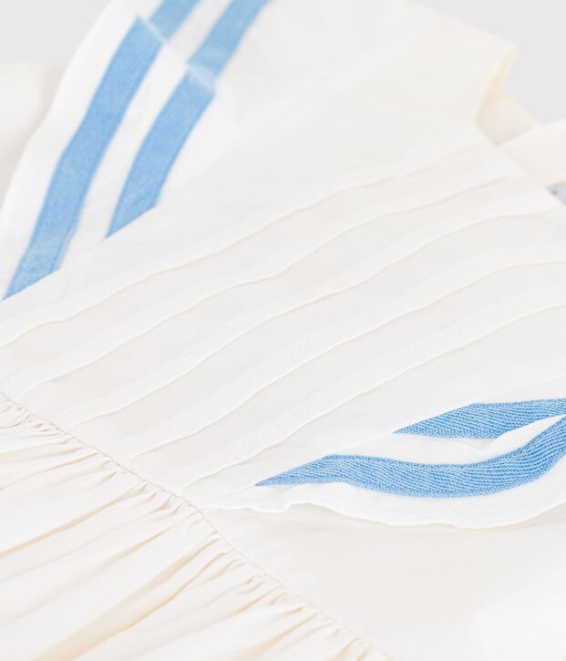 Children's sleeveless cotton dress white