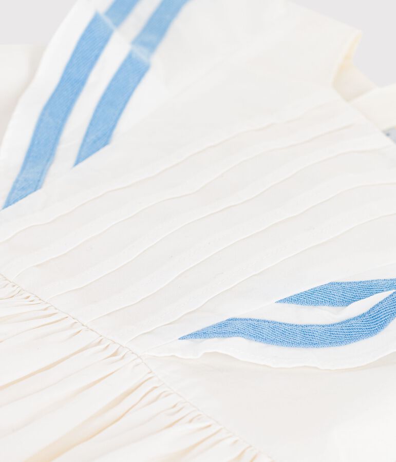 Children's sleeveless cotton dress white