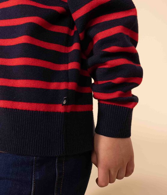 Unisex children's wool and cotton Breton jumper SMOKING /CORRIDA
