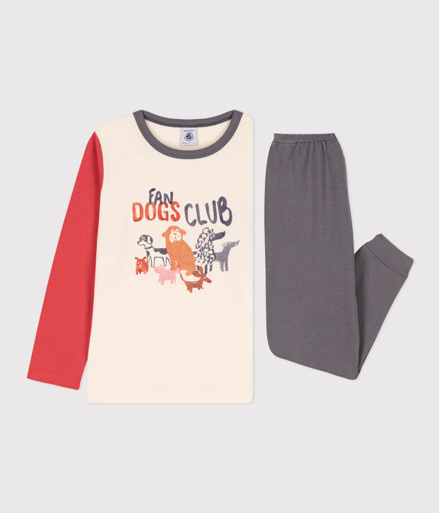 Children's Unisex Cotton Pyjamas grey/multicolor