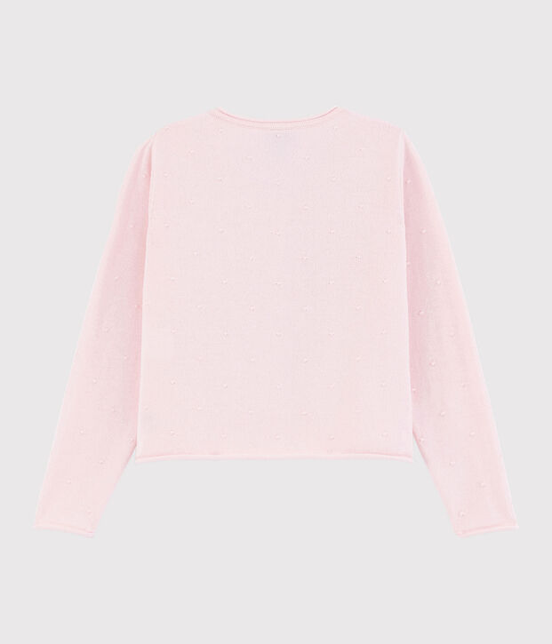 Girls' Cotton Knit Cardigan pink