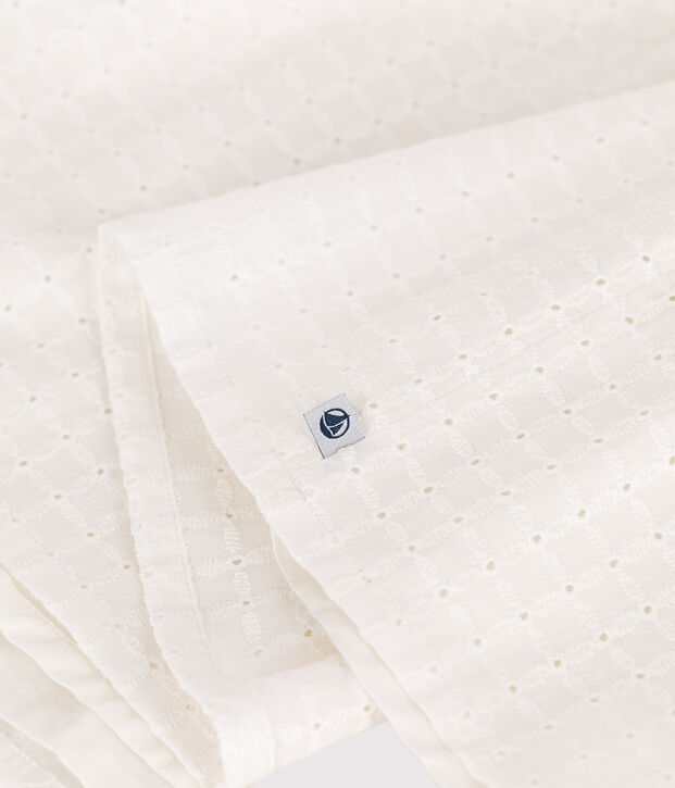 Children's sleeveless cotton dress white