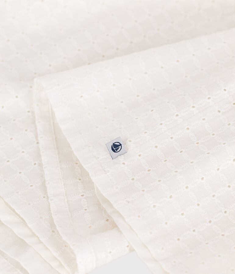 Children's sleeveless cotton dress MARSHMALLOW white