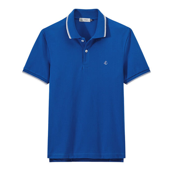 Men's short-sleeved polo shirt RIYADH blue