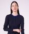 Women's plain cotton cardigan SMOKING