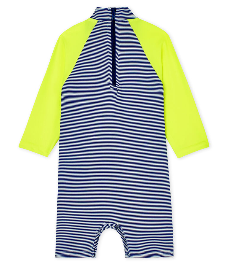 Unisex Eco-Friendly Full Body Swimsuit blue/white
