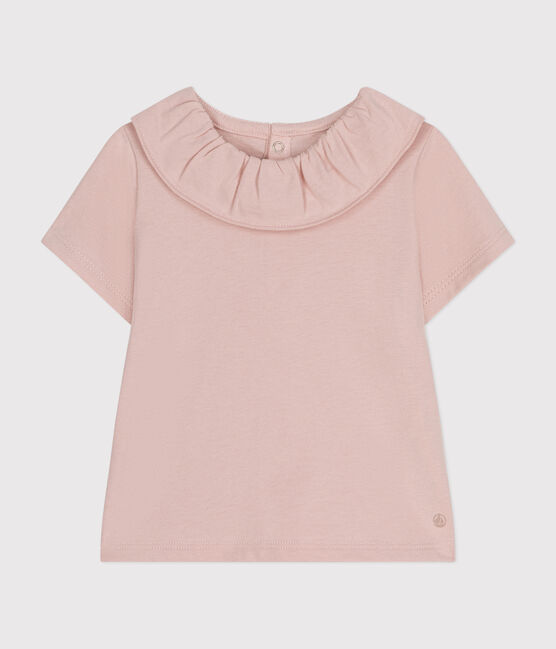 Babies' Short-Sleeved Jersey Blouse SALINE pink