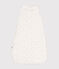 Babies' floral velour TOG3 sleeping bag MARSHMALLOW white/MULTICO white