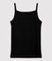 Women's Iconic Organic Cotton Strappy Top NOIR black