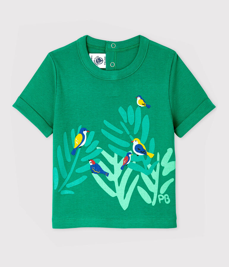 Baby Boys' Short-Sleeved Cotton T-Shirt GAZON green